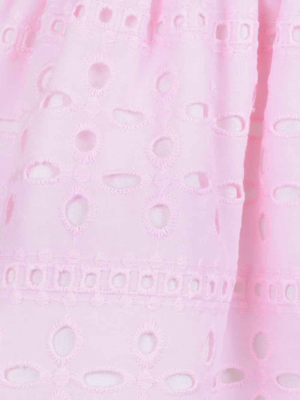 Hucklebones London Broderie anglaise jurk met pofmouwen Roze