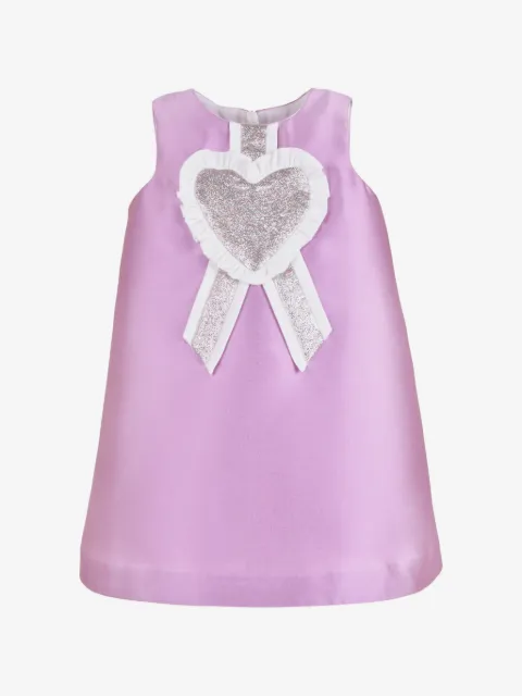 Hucklebones London heart-appliqué shift dress