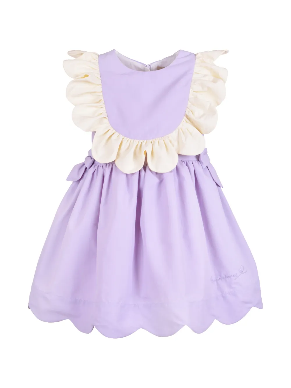 Hucklebones London scalloped ruffled dress - Viola