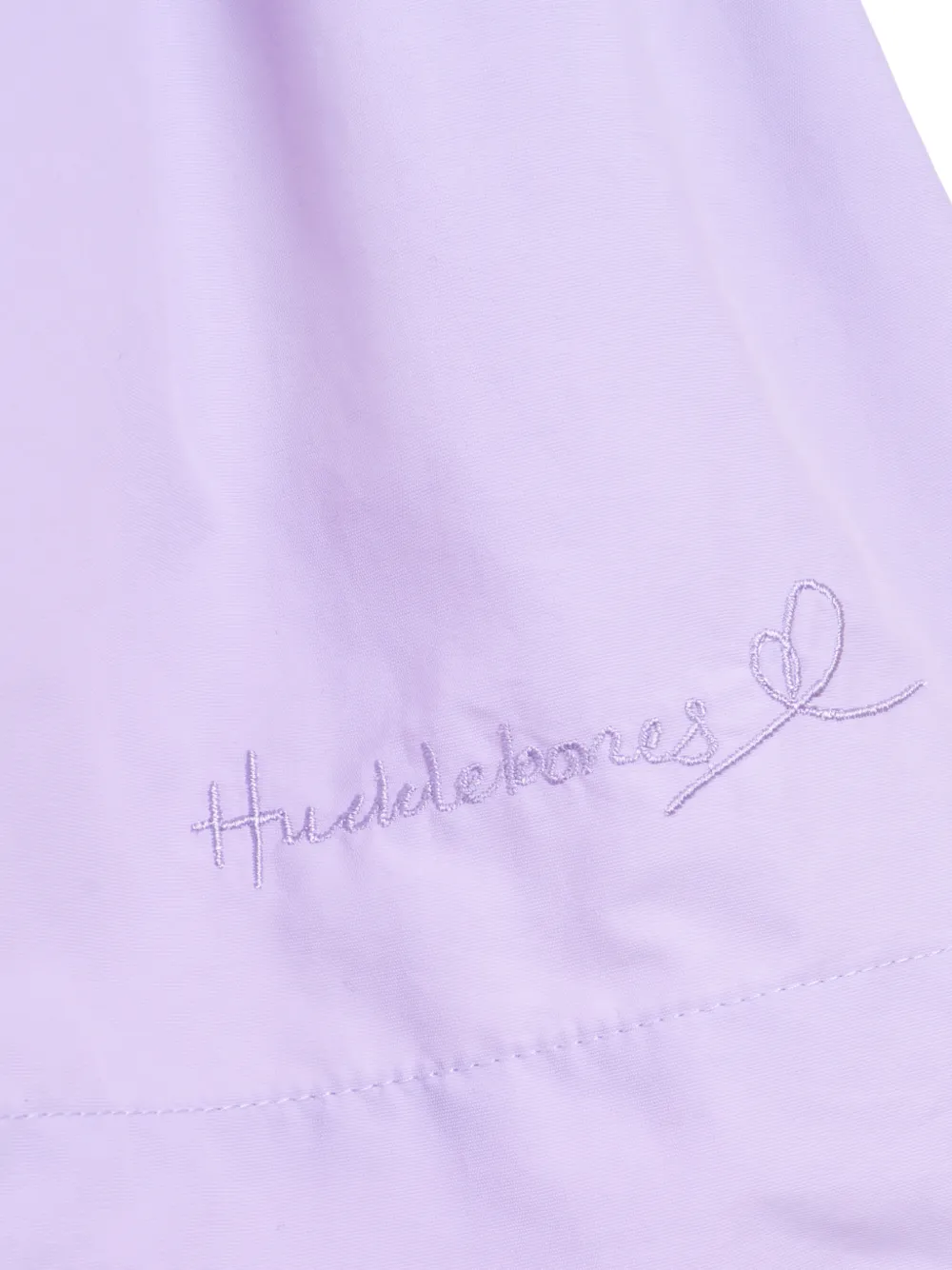 Hucklebones London Gewelfde jurk met ruches Paars