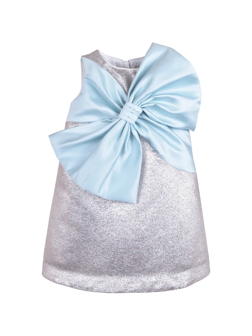 Hucklebones London giant-bow shift dress - Argento