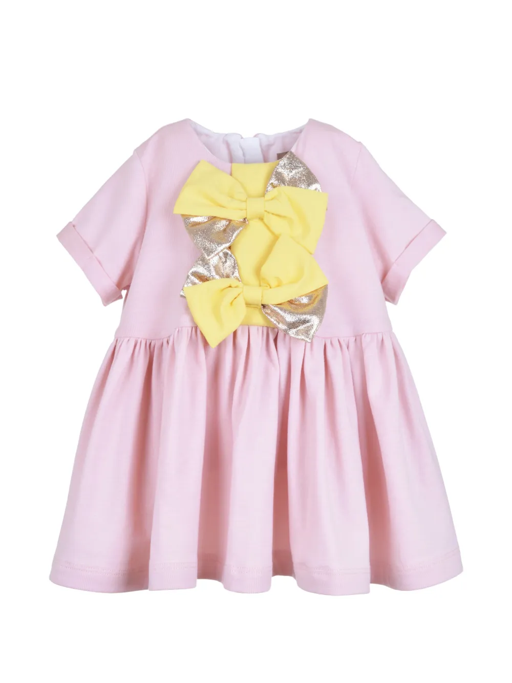 Hucklebones London bow-detail flared dress - Rosa