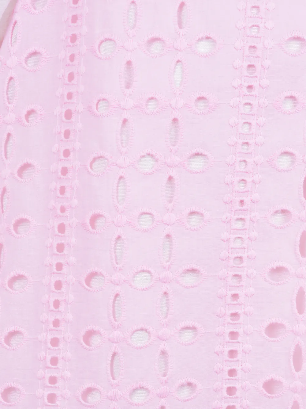 Hucklebones London Broderie anglaise jurk met pofmouwen Roze