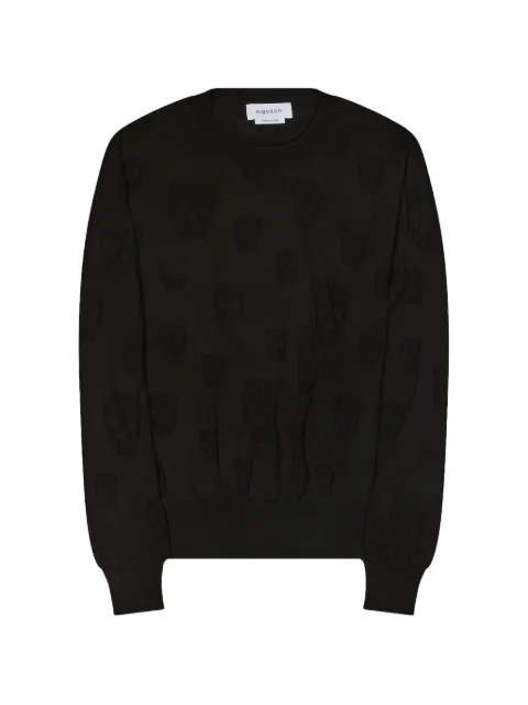 Alexander McQueen pull à motif tête de mort