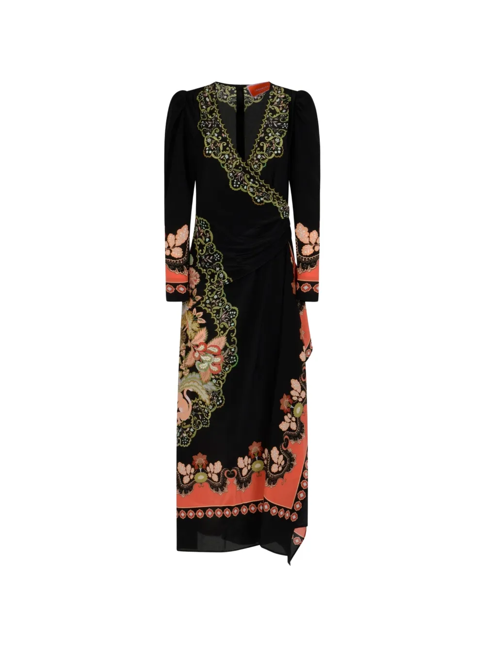 La DoubleJ long sleeve floral print dress - Nero