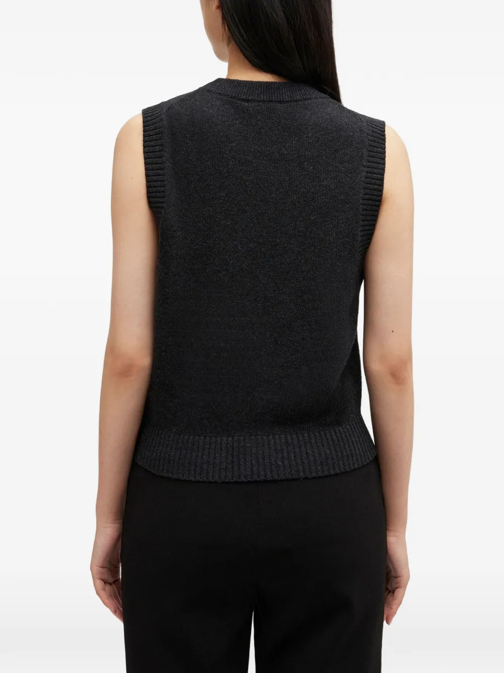 Cherry-Print Wool Vest