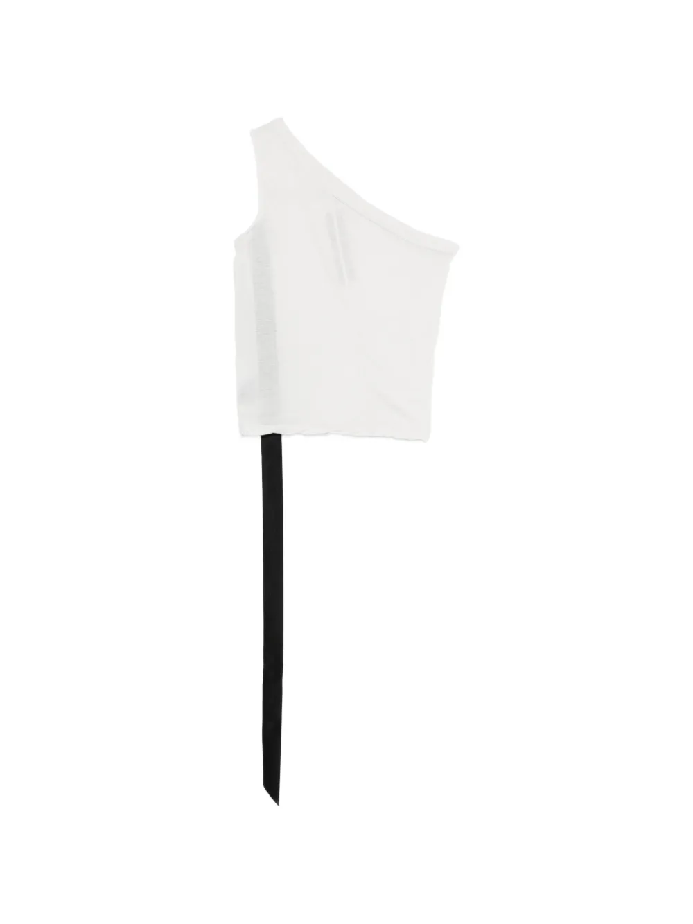 Rick Owens DRKSHDW Ziggy asymmetrische top met strik Wit