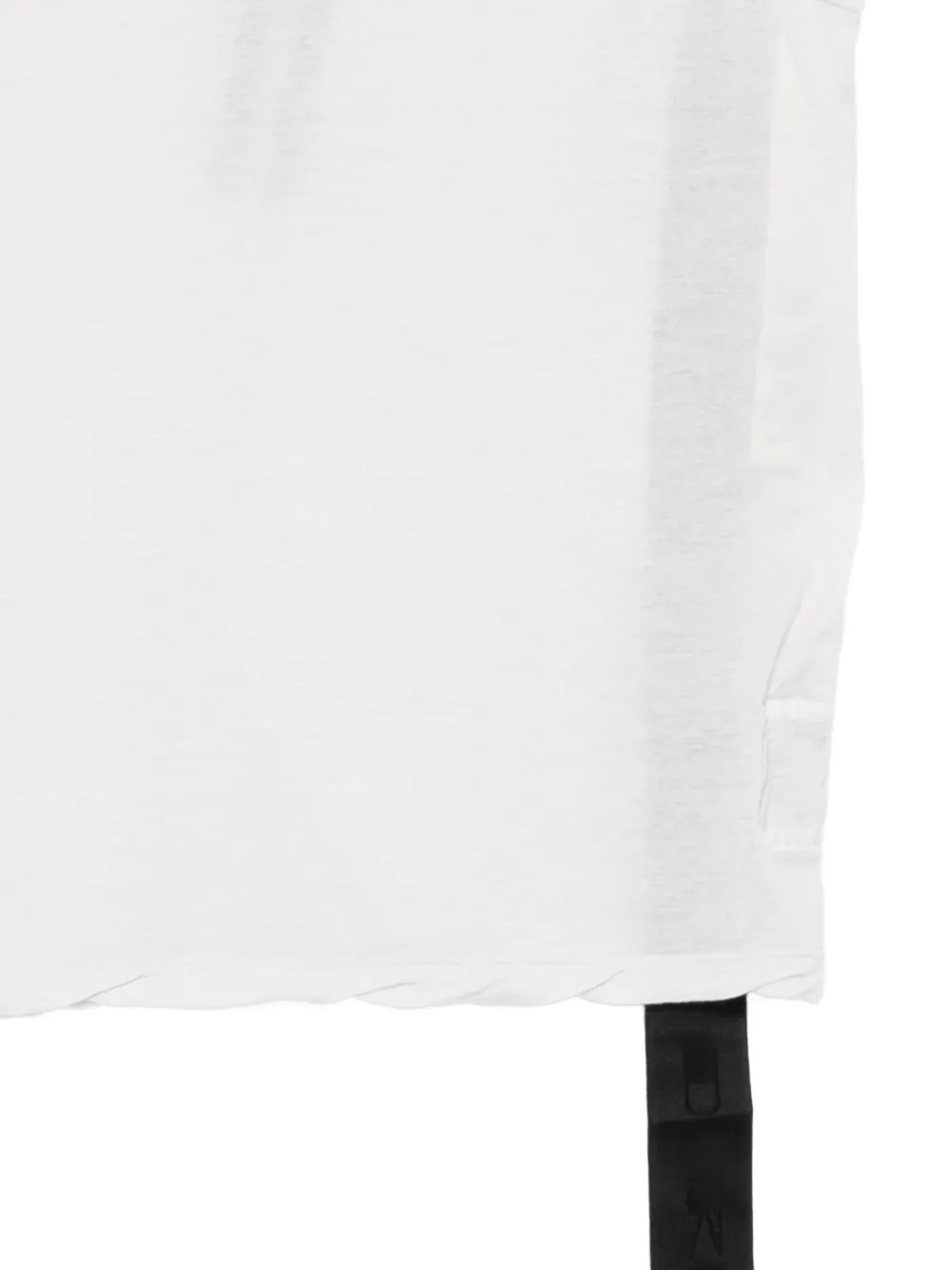 Rick Owens DRKSHDW Ziggy asymmetrische top met strik Wit
