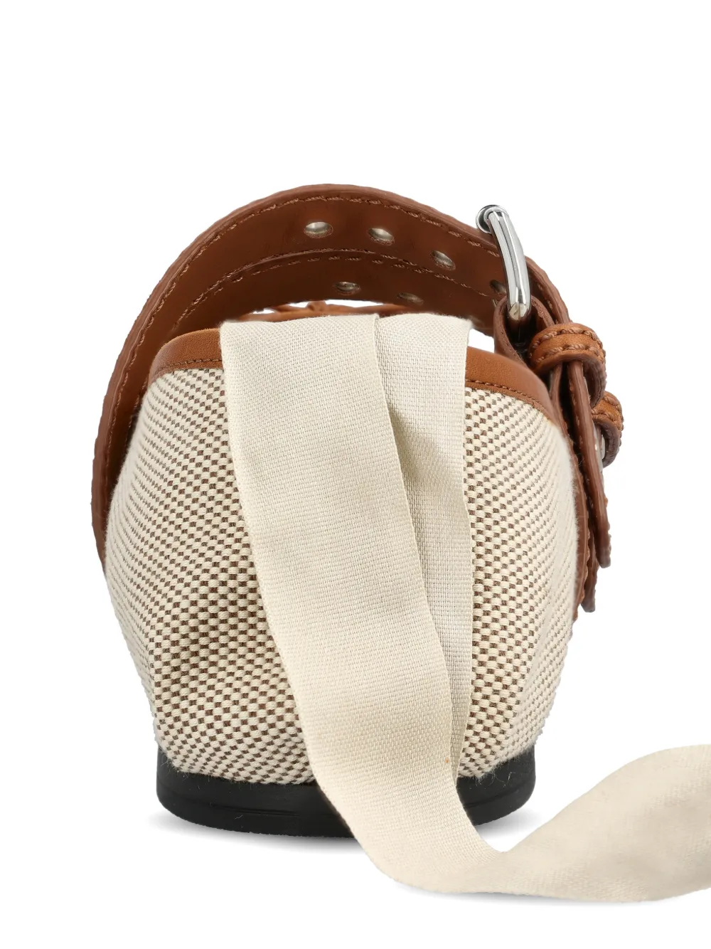 Miu buckle-strap ballet flats Beige