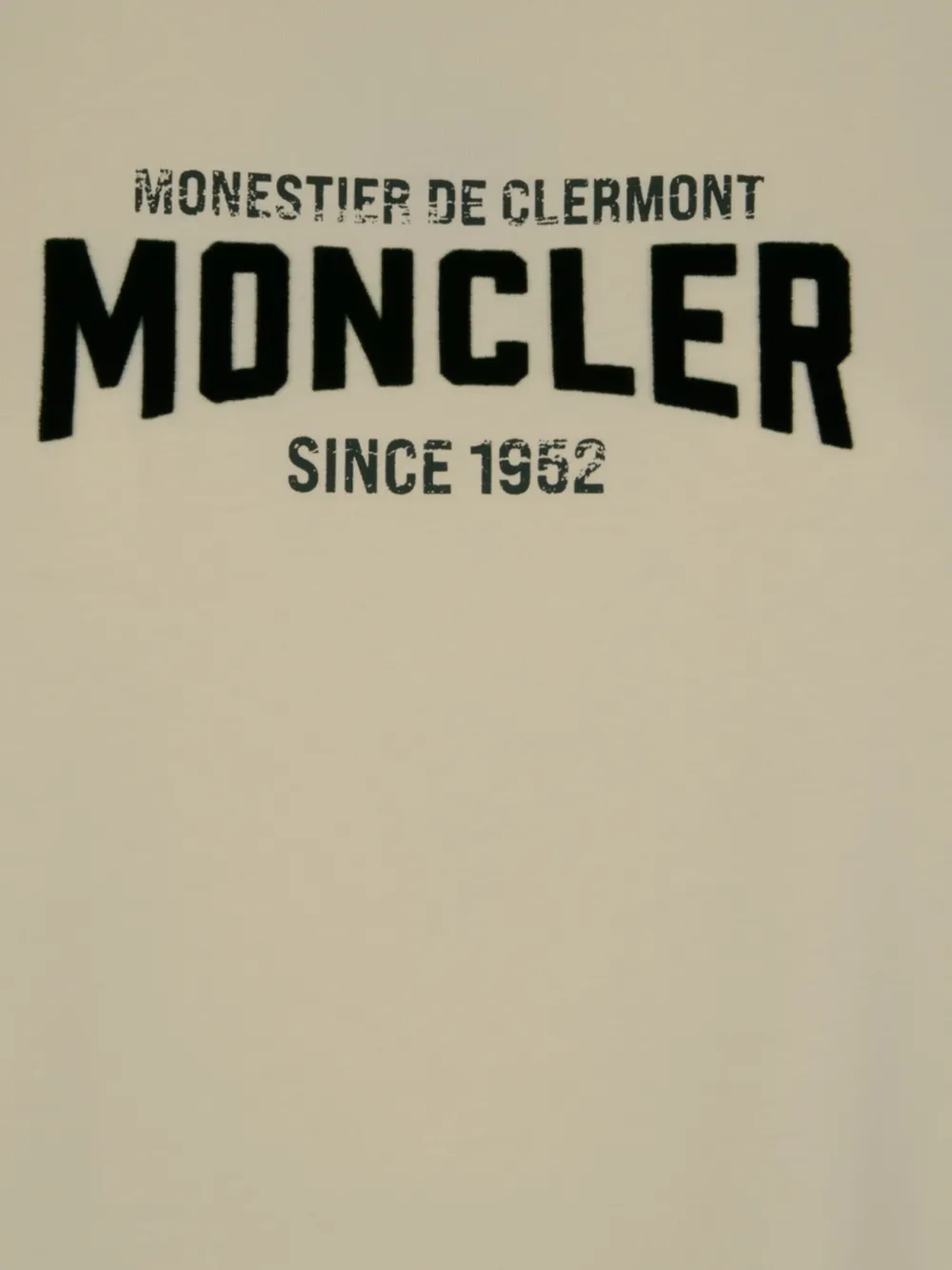  Moncler Logo-print Cotton T-shirt - Neutrals 
