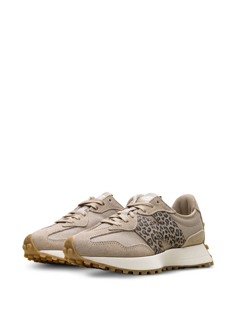New Balance 327 leopard-print sneakers Beige