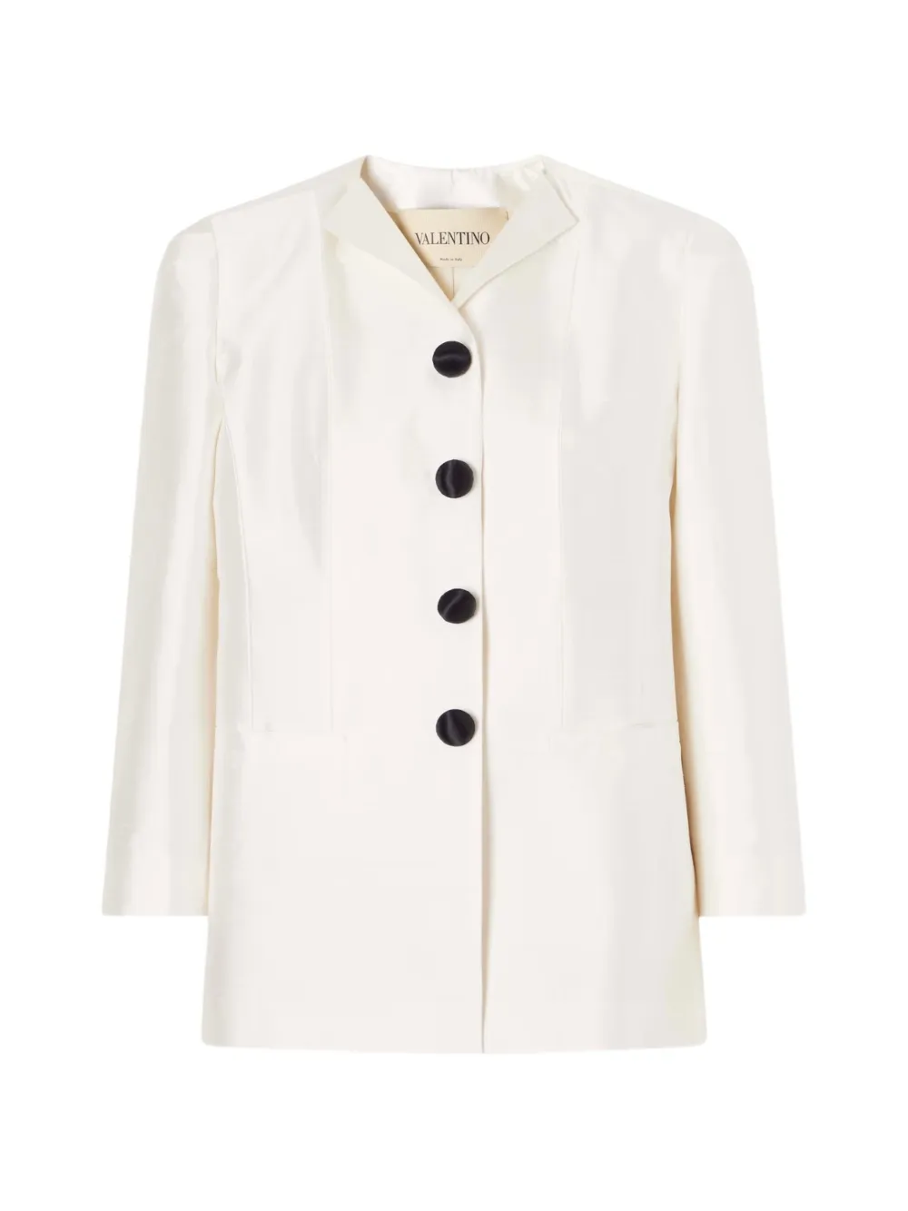 Valentino Garavani notched-lapel button-up jacket - Bianco