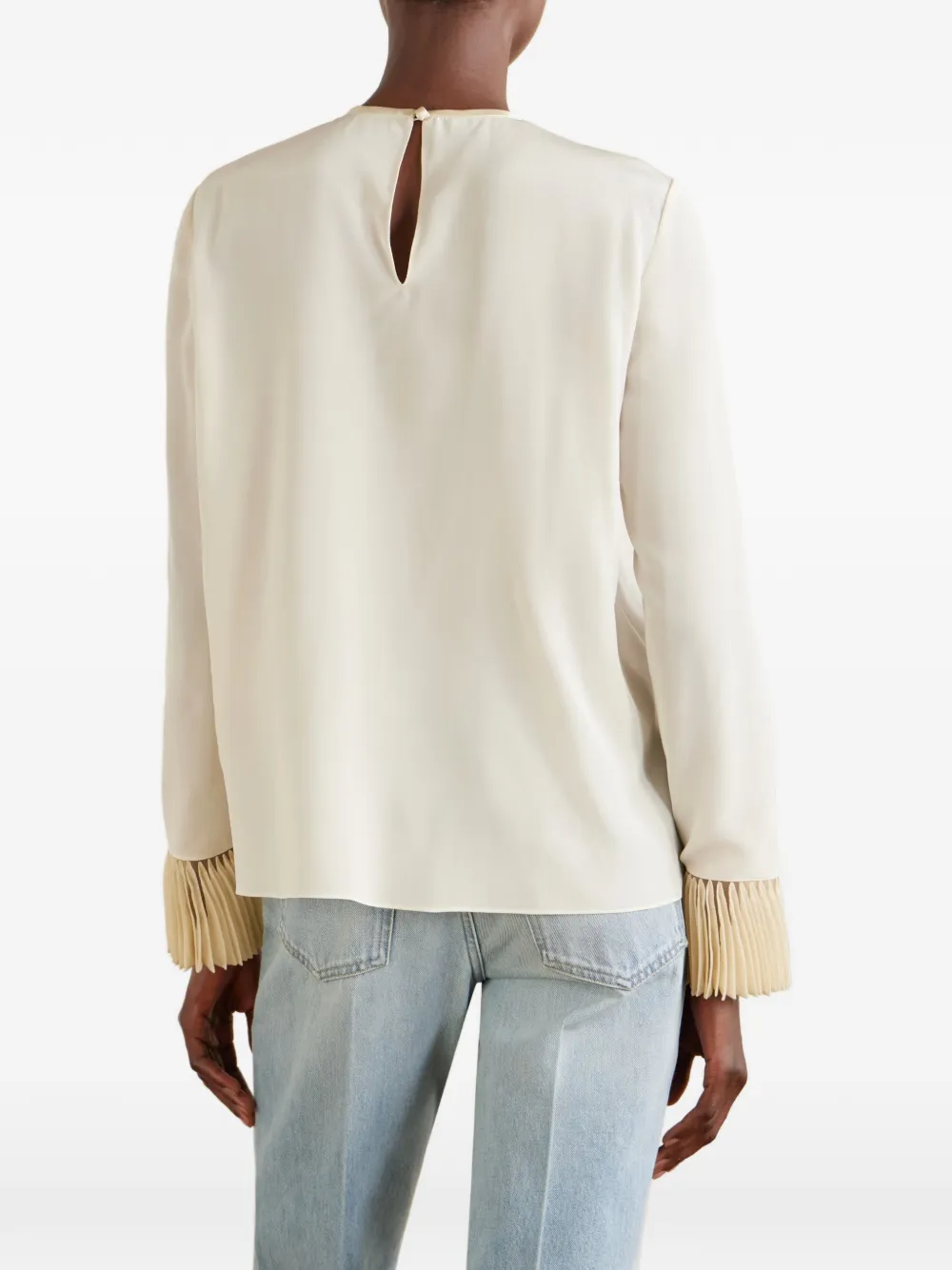 Valentino Garavani Zijden blouse Beige