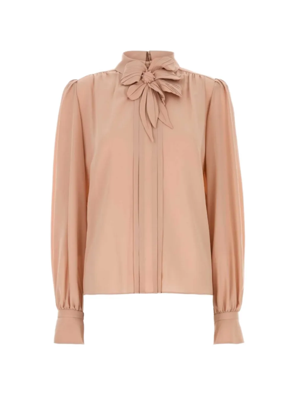 Valentino Garavani bow-detail pleated blouse - Rosa