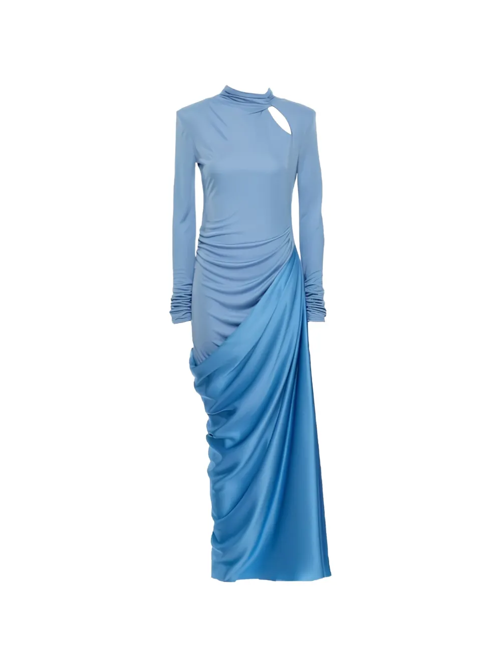 Valentino Garavani cut-out draped maxi dress - Blu