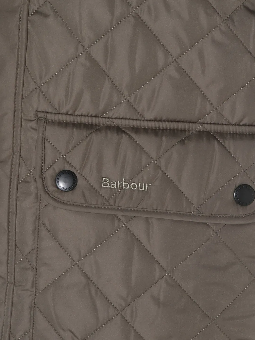  Barbour Quilted Button Vest - Brown 