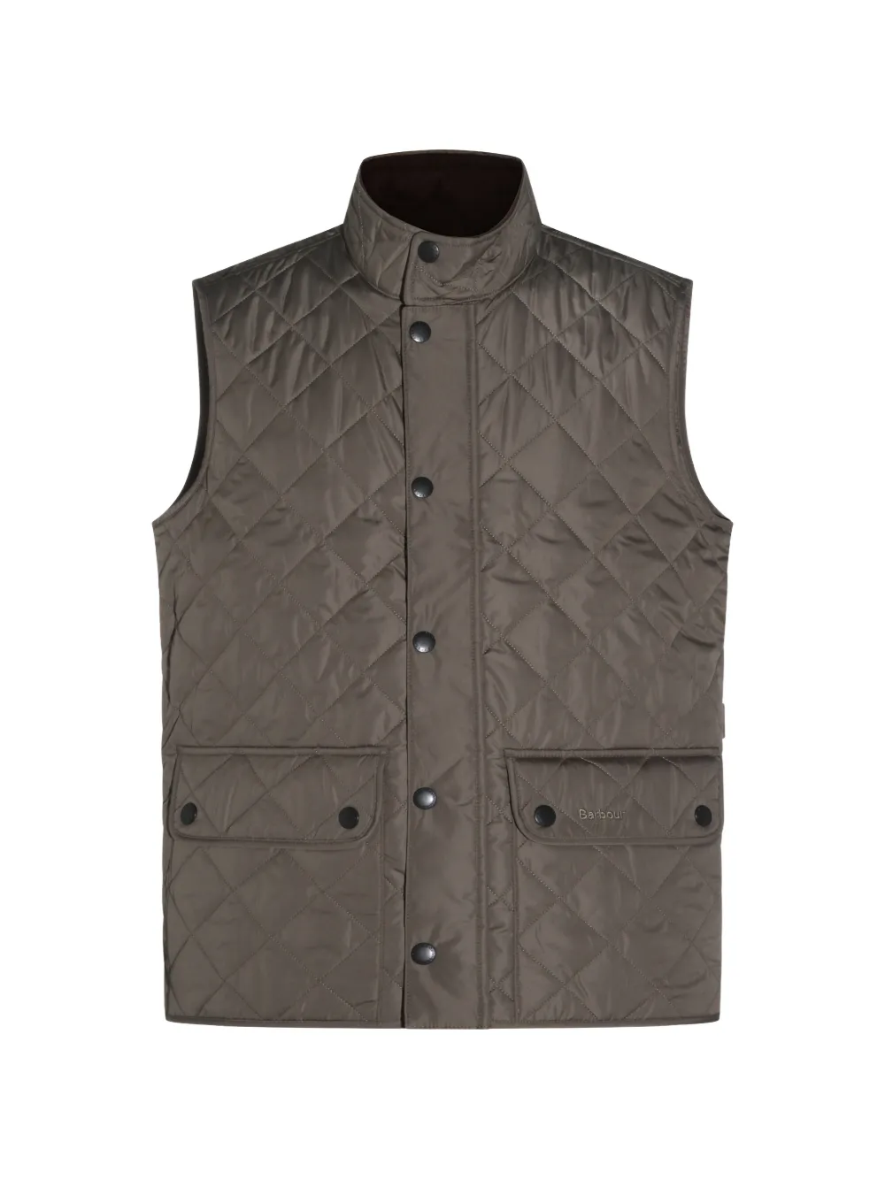 Barbour quilted button vest - Braun