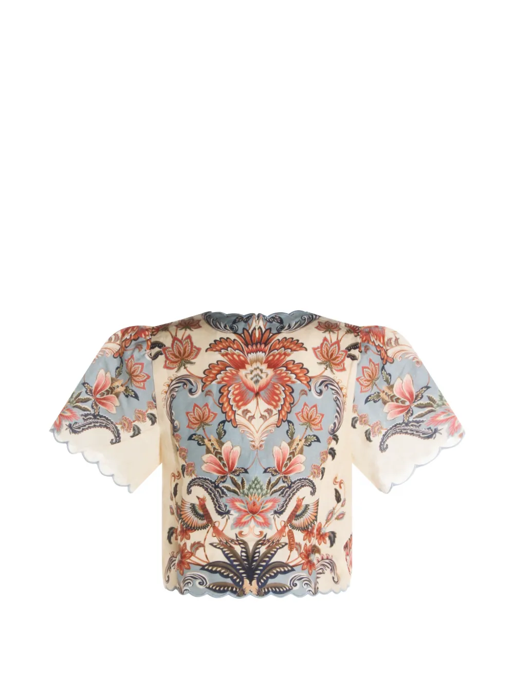 FARM Rio floral blouse - Toni neutri