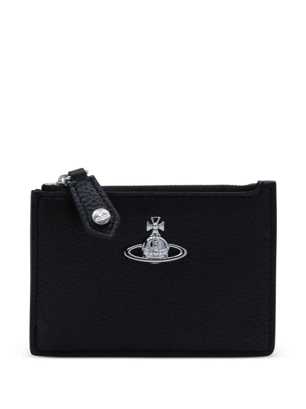 Vivienne Westwood zip plaque wallet - Nero