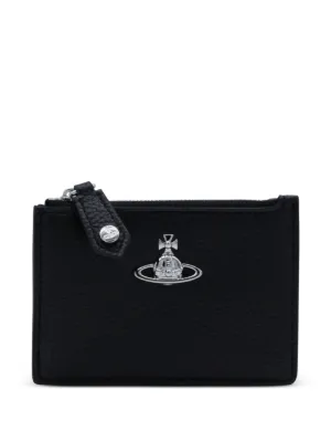 Vivienne Westwood crocodile-effect Orb Wallet | Black | FARFETCH AE