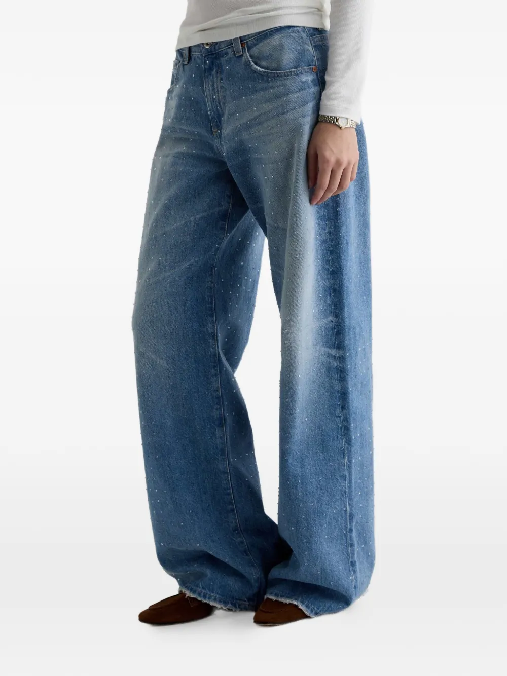  Ag Jeans Vaqueros Anchos Adria - Azul 