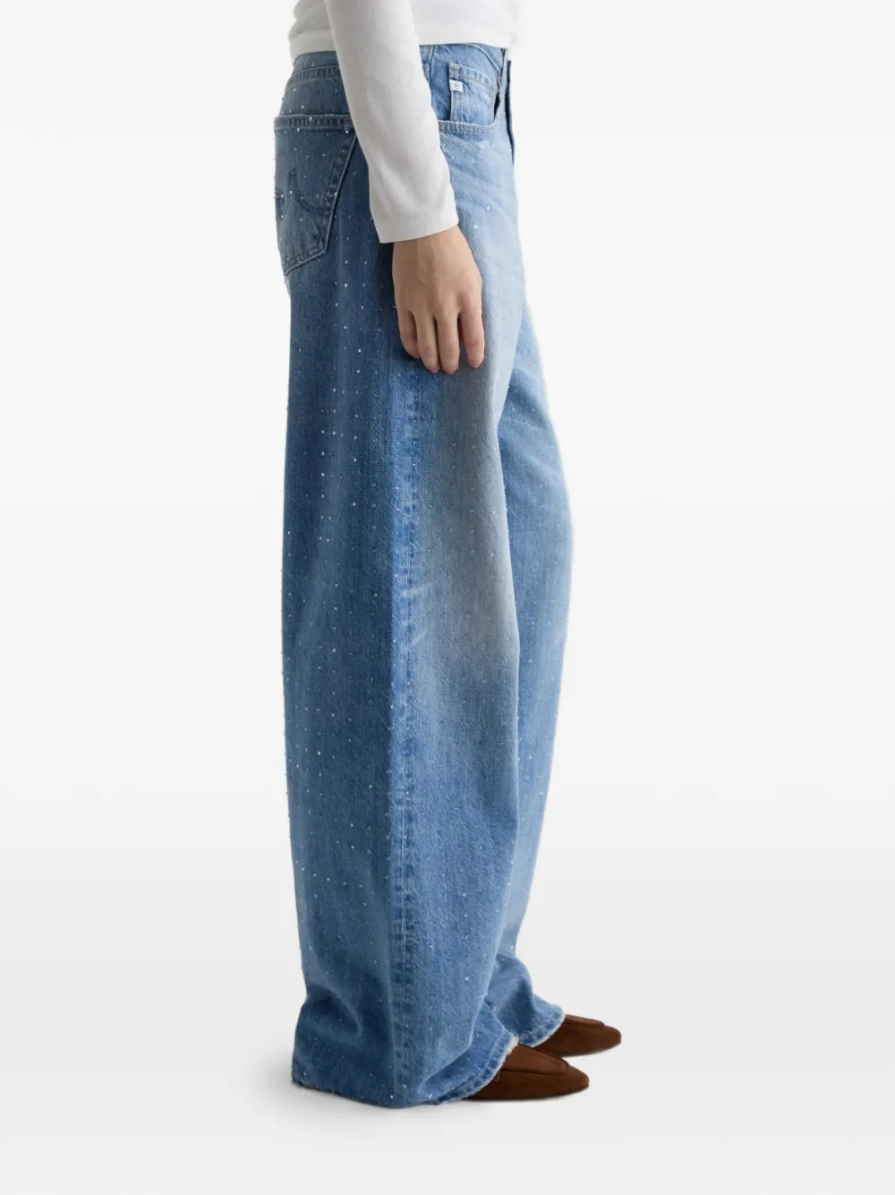  Ag Jeans Vaqueros Anchos Adria - Azul 