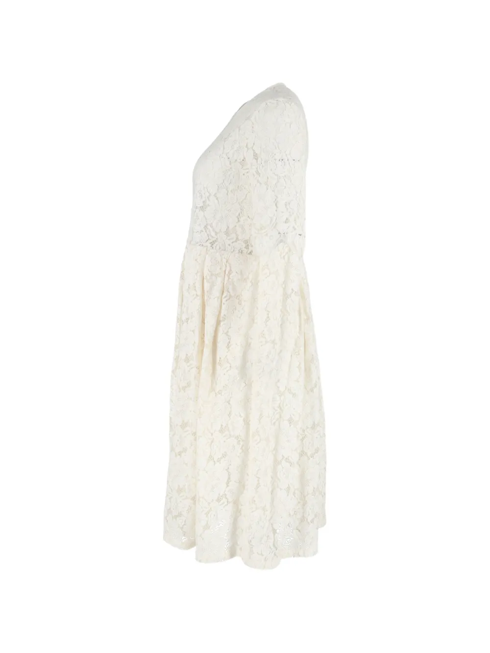 Lace-Detailed Midi Dress
