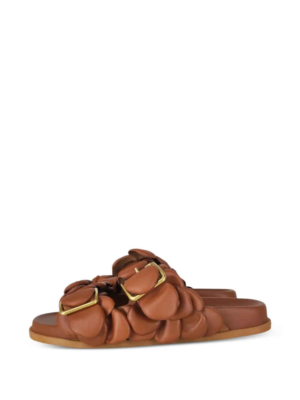 Valentino Garavani Pre-Owned Atelier 03 Rose leather sandals - Braun