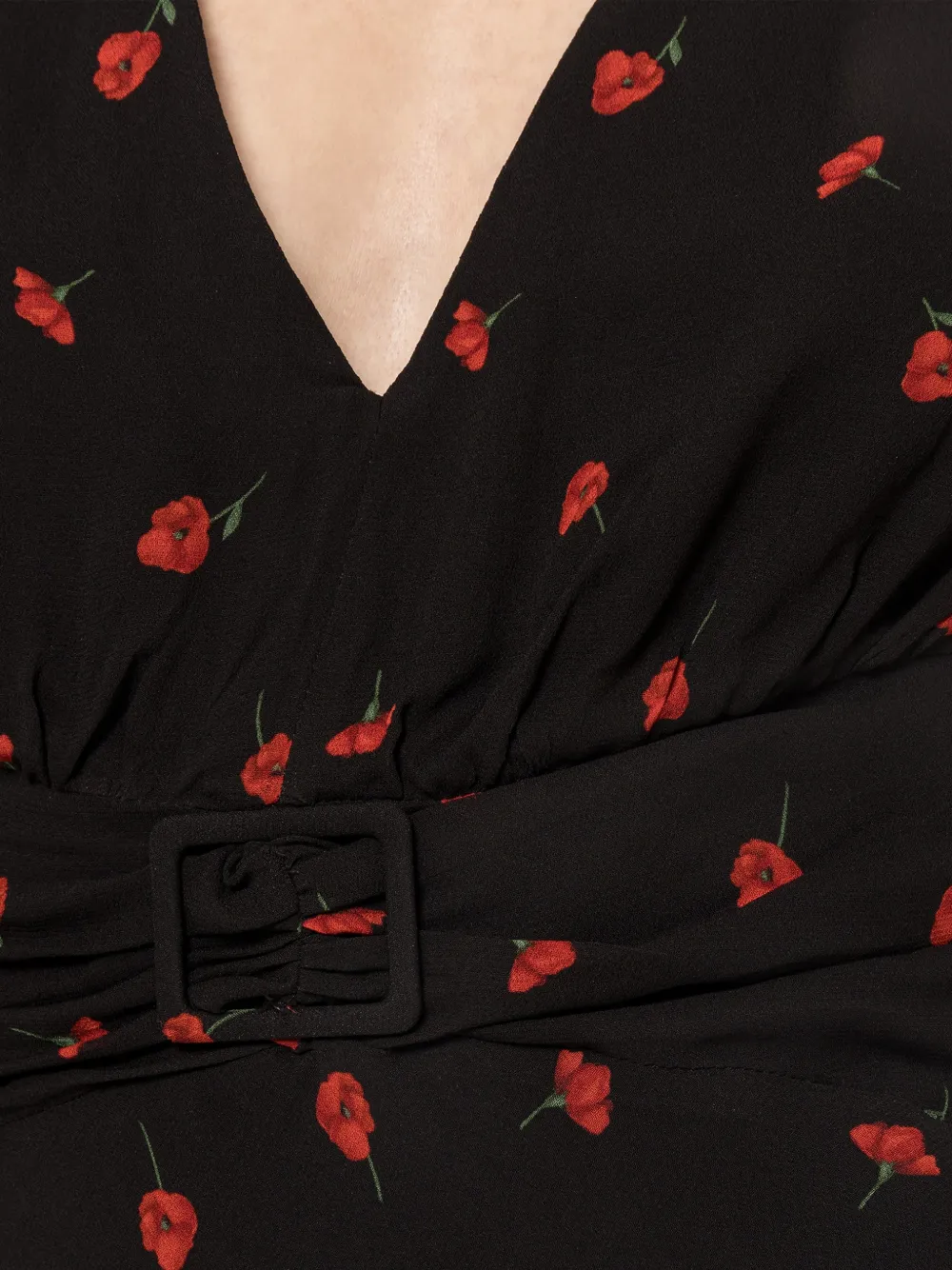 NISSA Midi-jurk met print Zwart