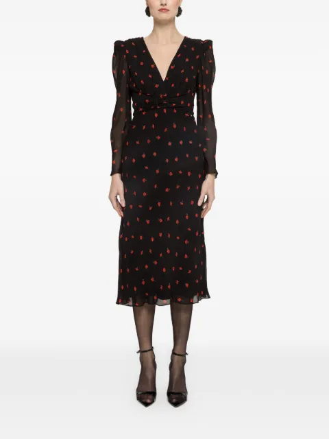 NISSA printed midi dress