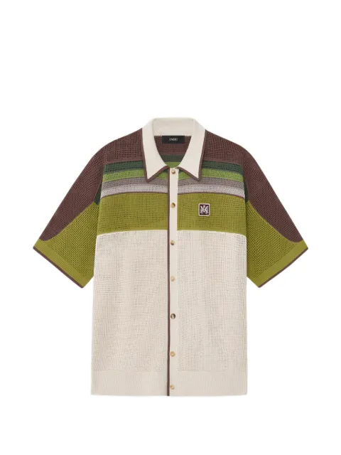 AMIRI striped logo-detail shirt