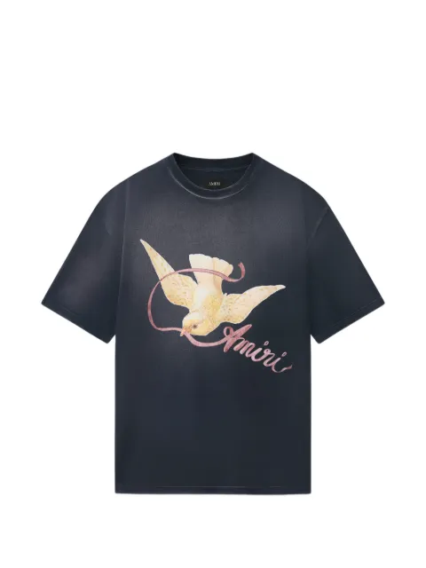 AMIRI bird-print oversized T-shirt