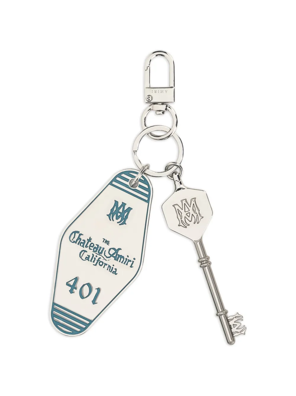 Amiri Tassel Key-charm Keyring In Metallic