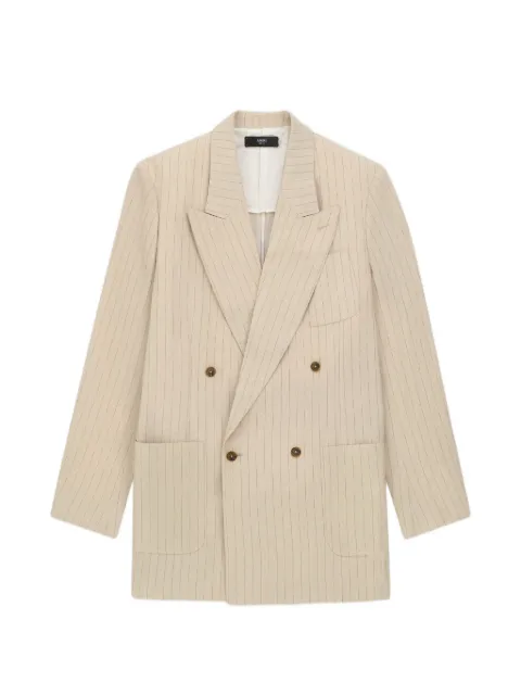 AMIRI بليزر مخطط بصفي أزرار