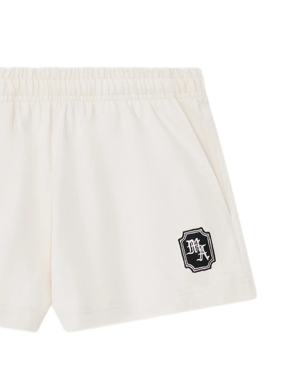  Amiri Logo-patch Mini Shorts - Neutrals 