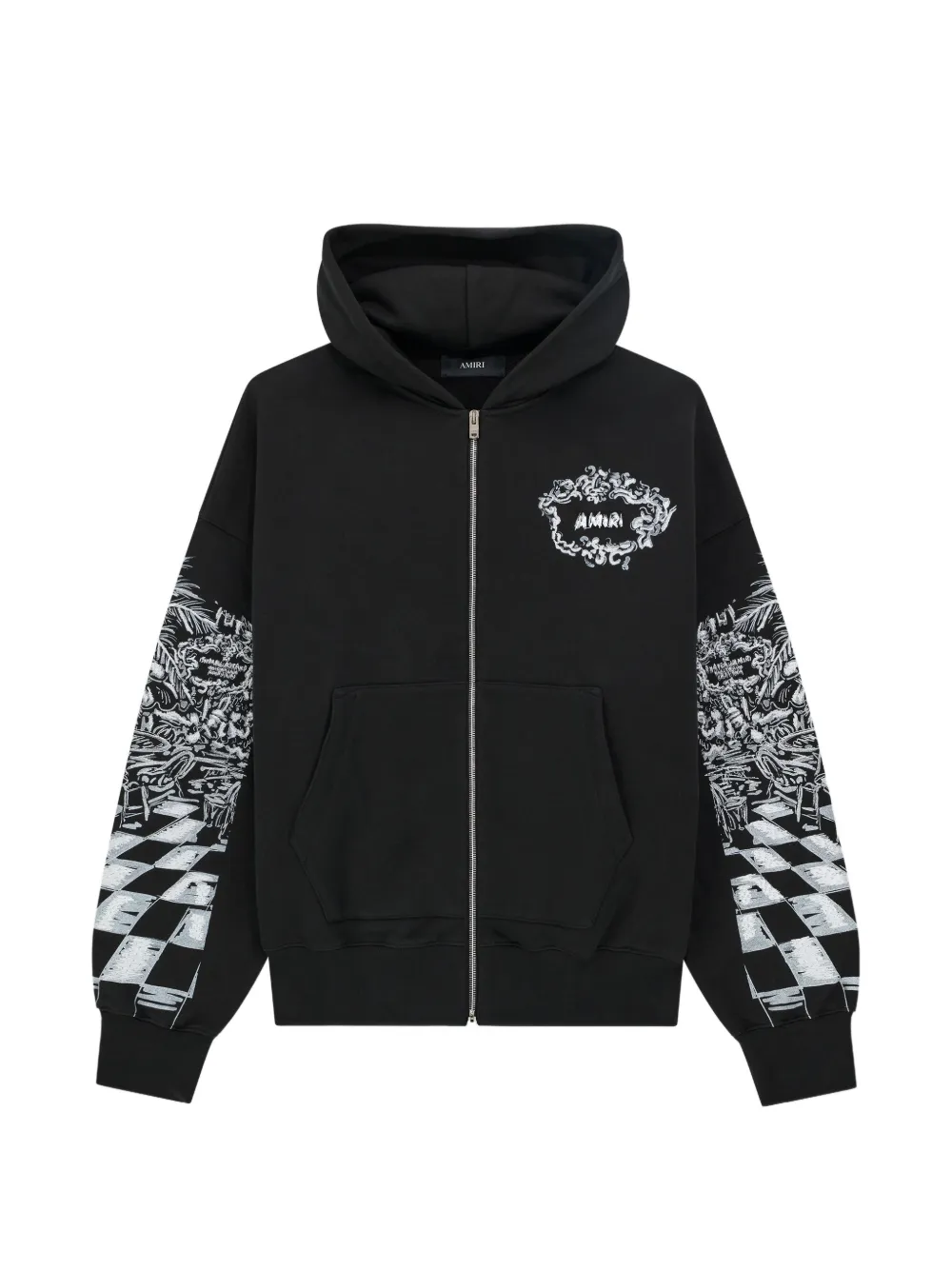 AMIRI zip-fastening hooded sweatshirt - Nero