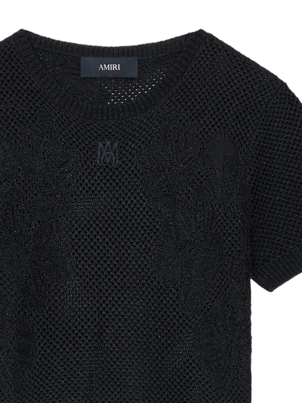  Amiri Open-knit T-shirt - Black 