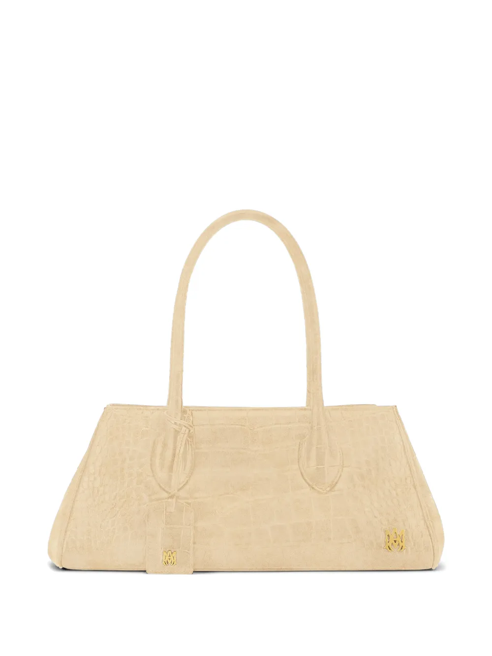 AMIRI Borsa a spalla Honey 40 con effetto coccodrillo - Toni neutri