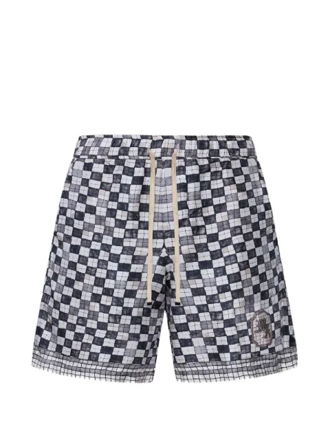 AMIRI checkered drawstring shorts