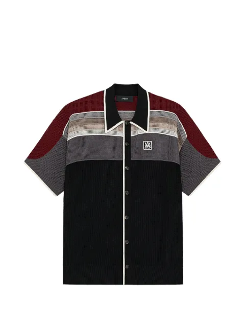 AMIRI t-shirt rayé à écusson à logo