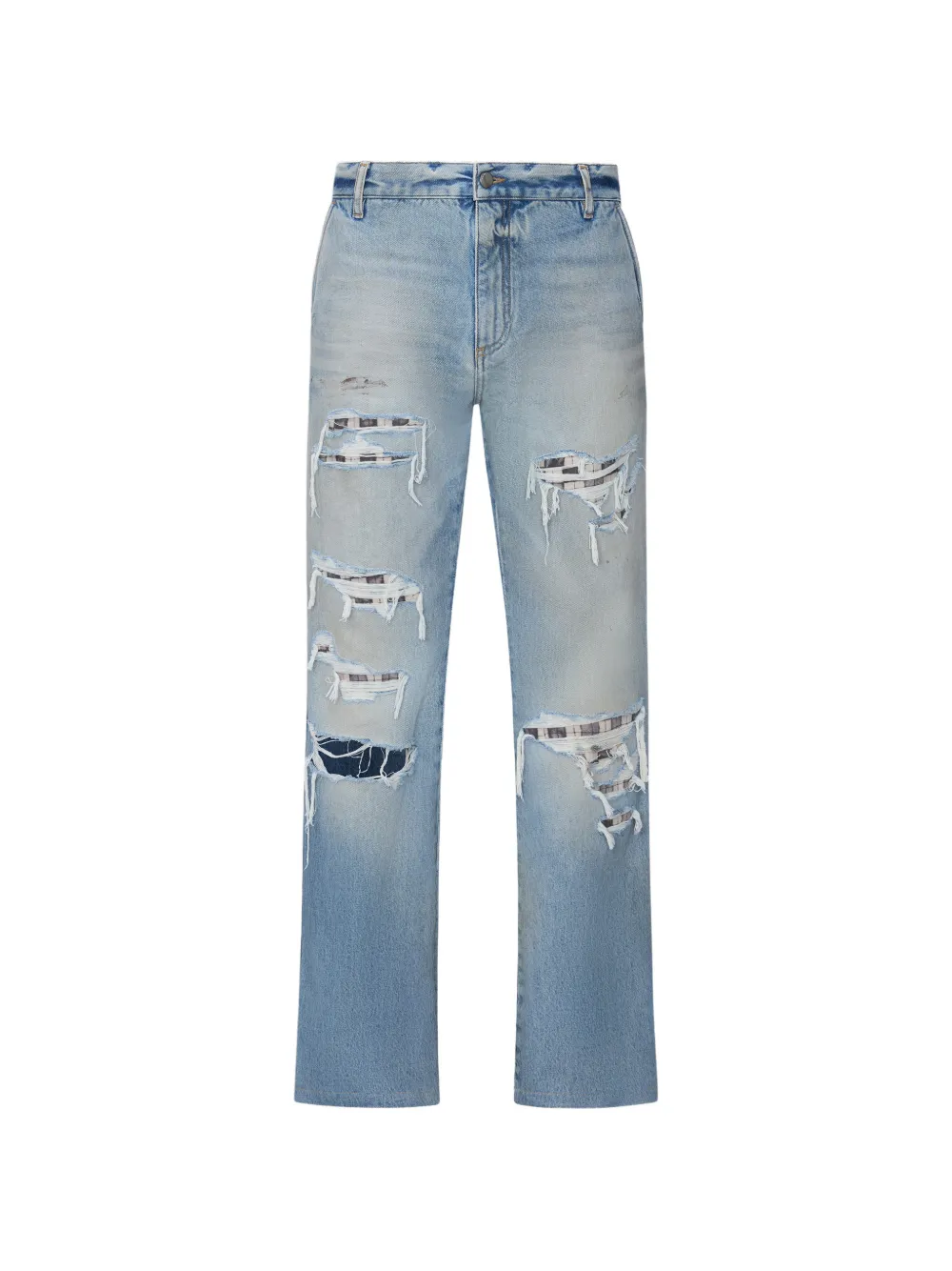 AMIRI frayed-detail jeans - Blu