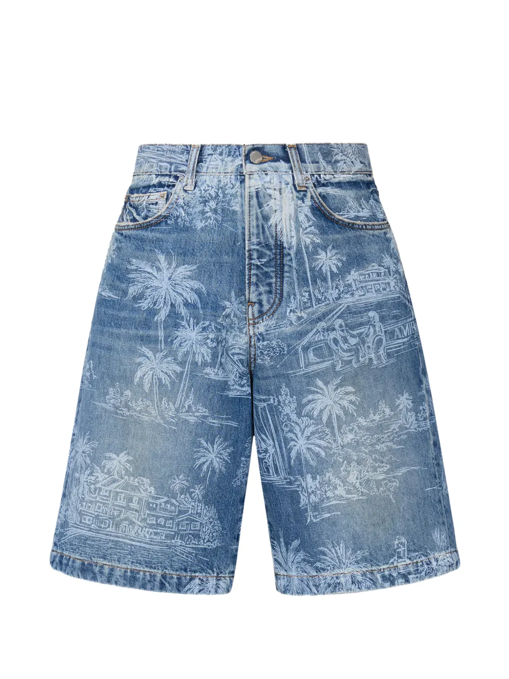 AMIRI Shorts denim Chateau Palms - Blu