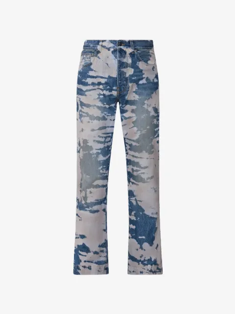 AMIRI bleached straight flare jeans