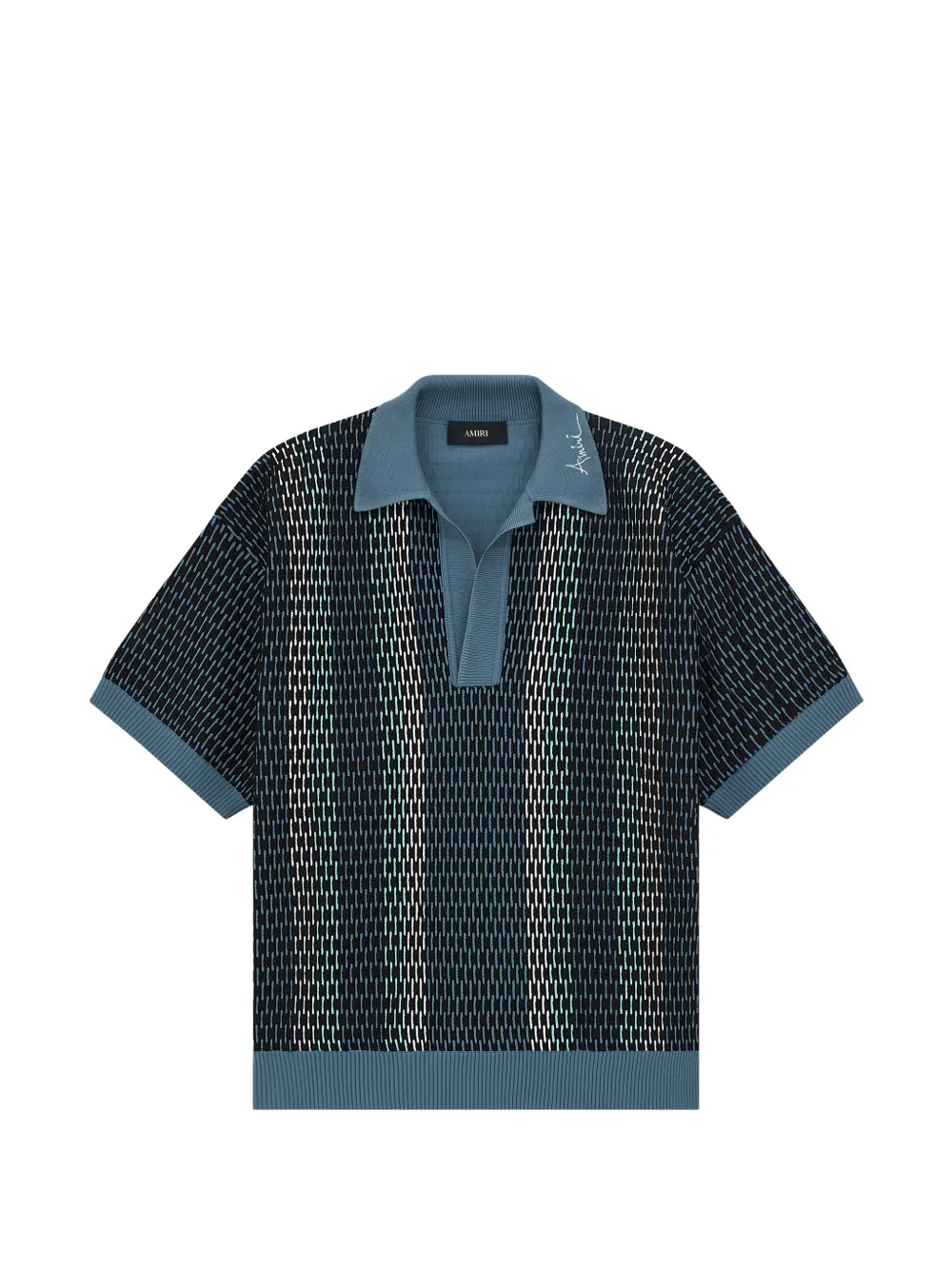 AMIRI Polo a fantasia - Blu