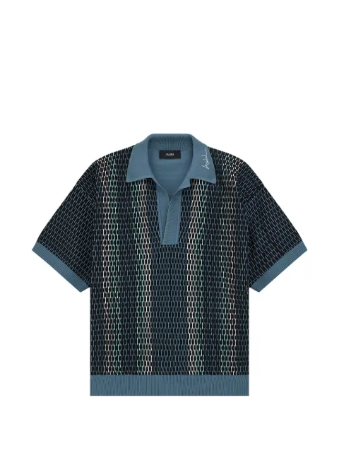 AMIRI patterned polo shirt