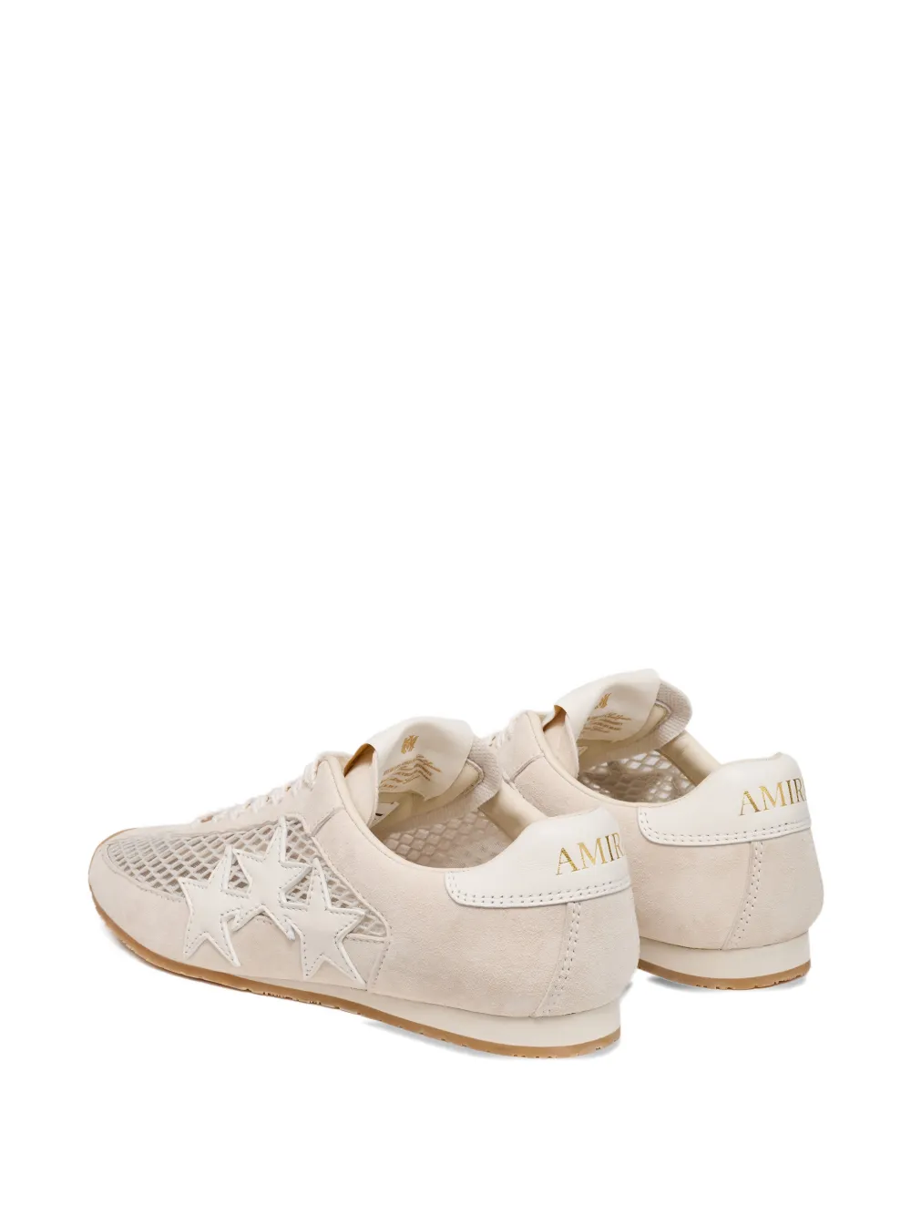 AMIRI mesh star-appliqué sneakers Beige