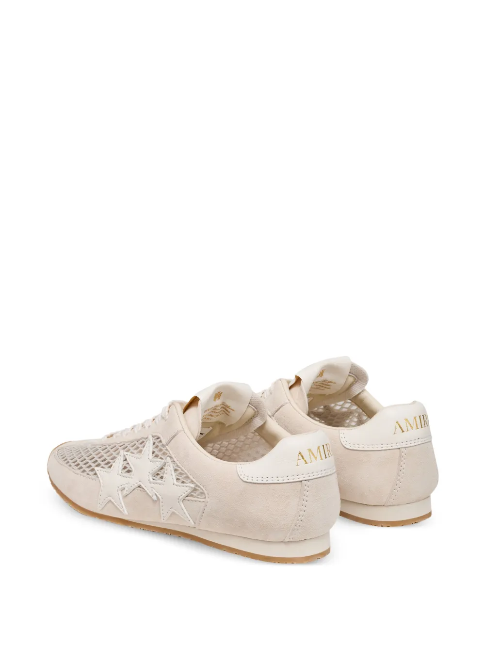 AMIRI Sneakers met mesh ster-applicatie Beige