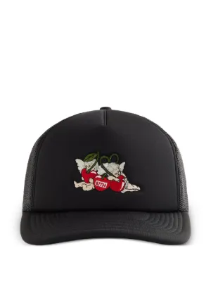 KITH Cherry Bunch Nolan Trucker Hat | Black | FARFETCH FI