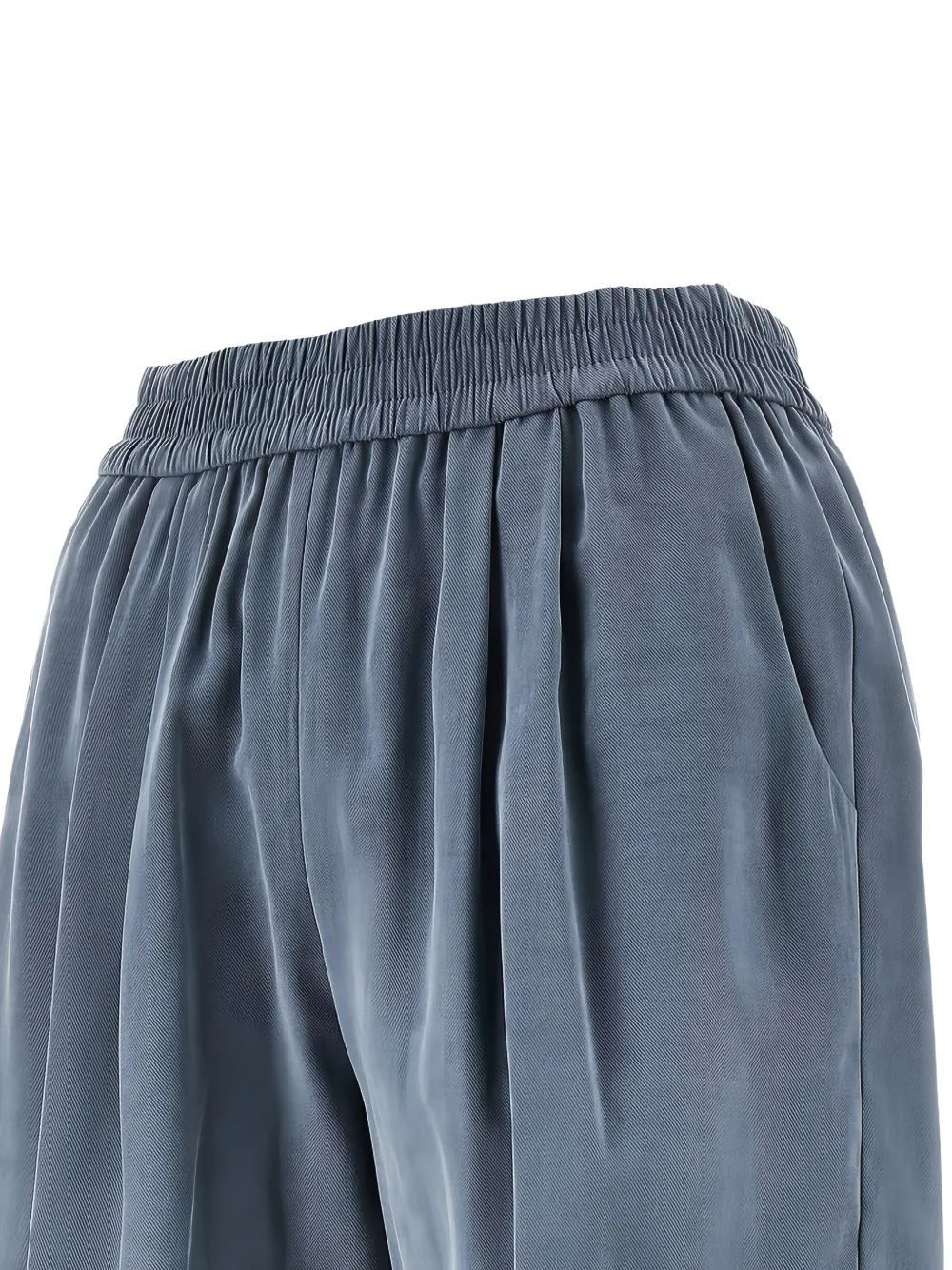 Emporio Armani Geplooide shorts Blauw