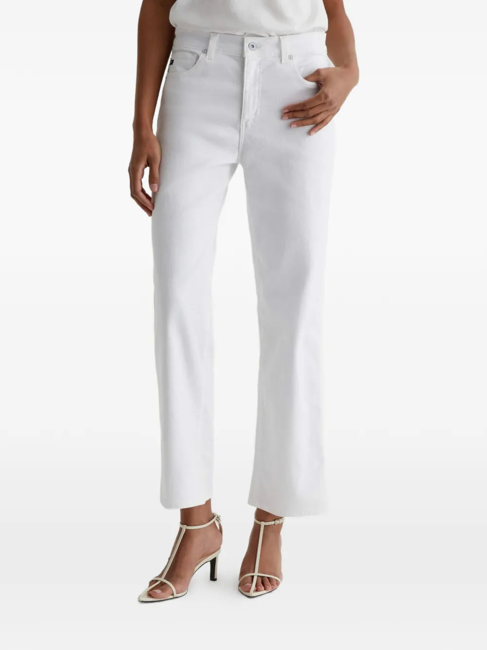  Ag Jeans Brinley Crop Jeans - White 